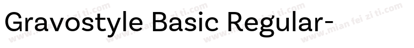 Gravostyle Basic Regular字体转换